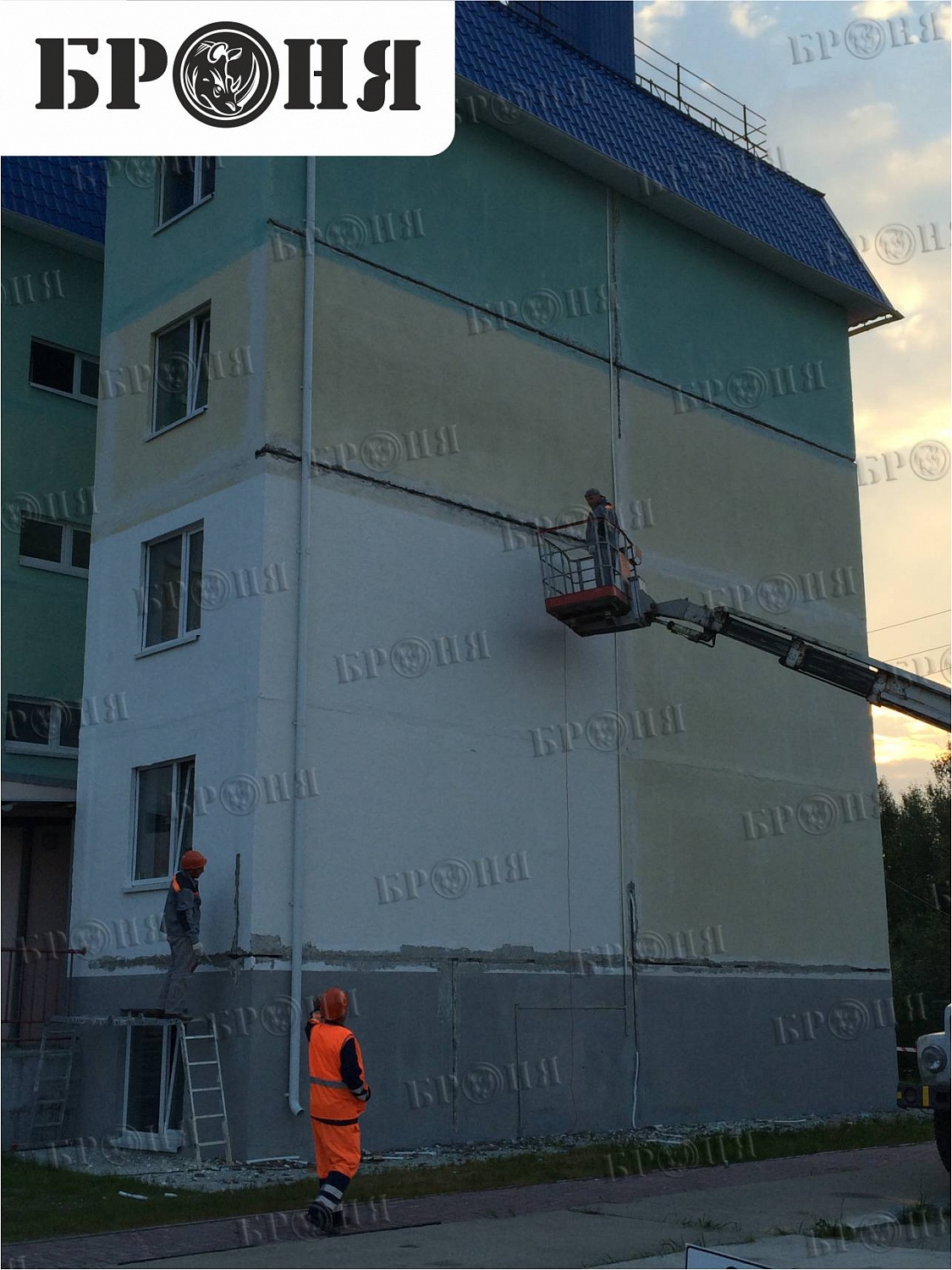Сургут, устранение промерзания стен многоквартирного жилого дома Теплоизоляцией Броня