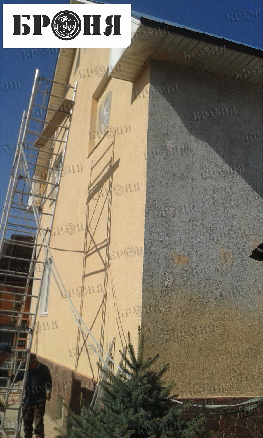 Almaty, Insulation of a Private House, "Bronya Facade" + "Bronya Water Repellent"