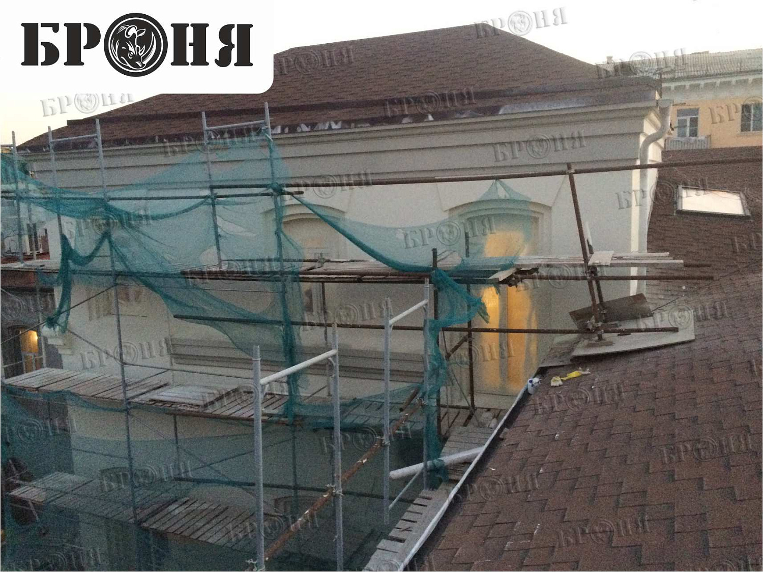 Thermal insulation Bronya on an architecture monument - Bonotel hotel in Astrakhan