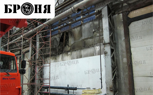 Bronya insulation on building envelope prom-industry OJSC ALROSA (Yakutia)