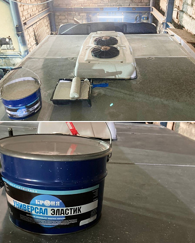 Protection for a Refrigerator Truck (Refrigerated Van) Roof using "Bronya Universal Elastic" Coating, Samara (Photos, Video)