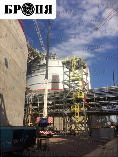 Важно! Теплоизоляция Броня на изотермических резервуарах АО ЕвроХим-Северо-Запад г. Кингисепп (фото и видео)