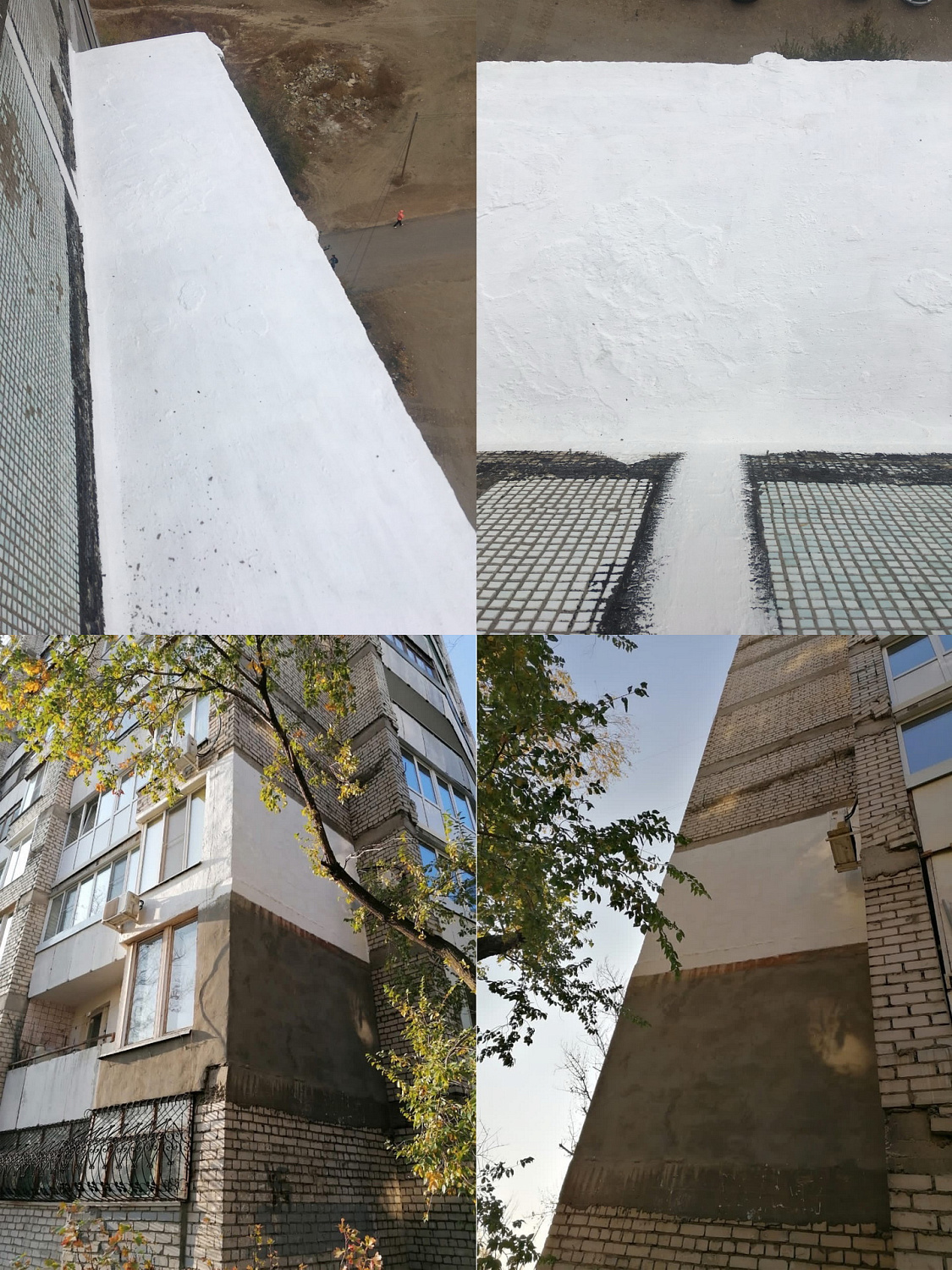 A complex of completed projects for the application of Bronya materials from AlpService, Volgograd