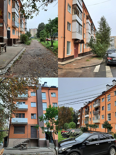 Bronya Facade NF in the overhaul of a residential building, Smolensk (photo)