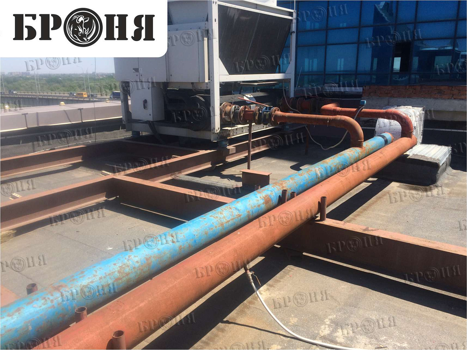 Bronya Thermal Insulation on a Pipeline