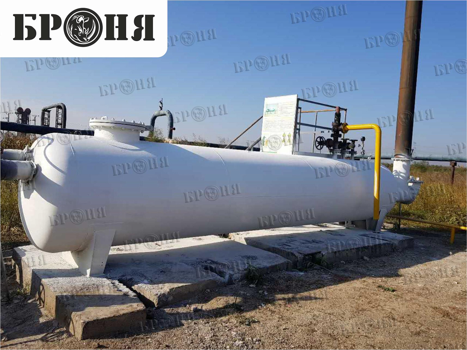 Китай, емкостное оборудование нефтепровода