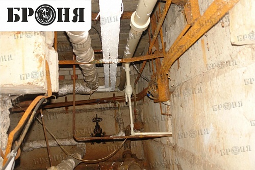 Фотоотчет о применении Теплоизоляции Броня на трубопроводе в подвальном помещении (г. Рыбинск)