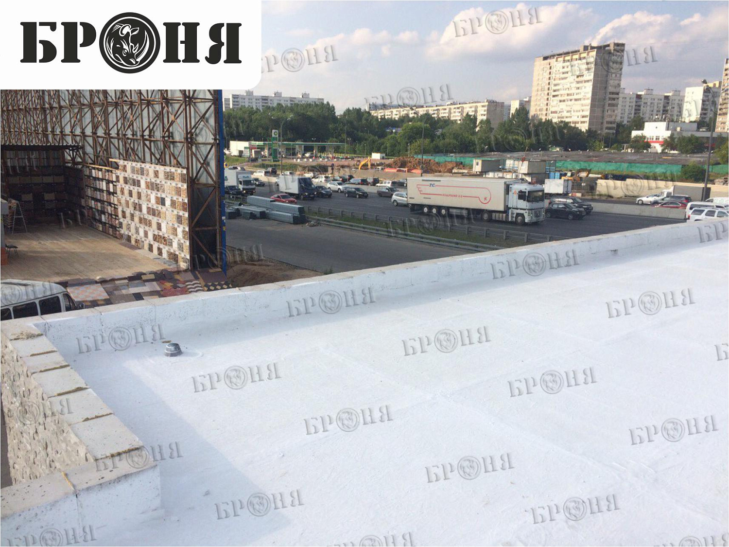 Москва, кровля Броня АкваБлок