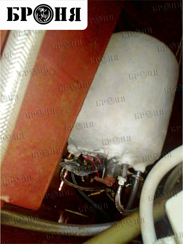 Insulation Bronya on the boiler for the yacht in Saratov (photo)