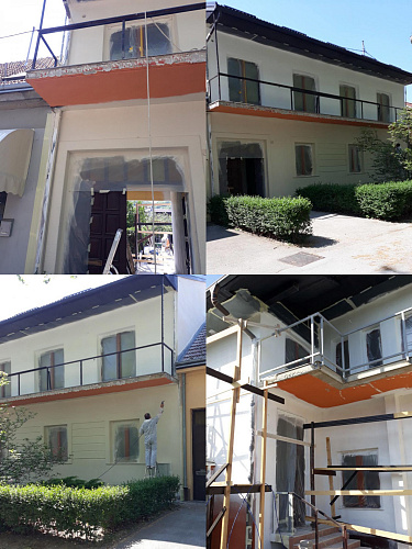 Броня Фасад при теплоизоляции особняка, Хорватия, Карловац (фото)