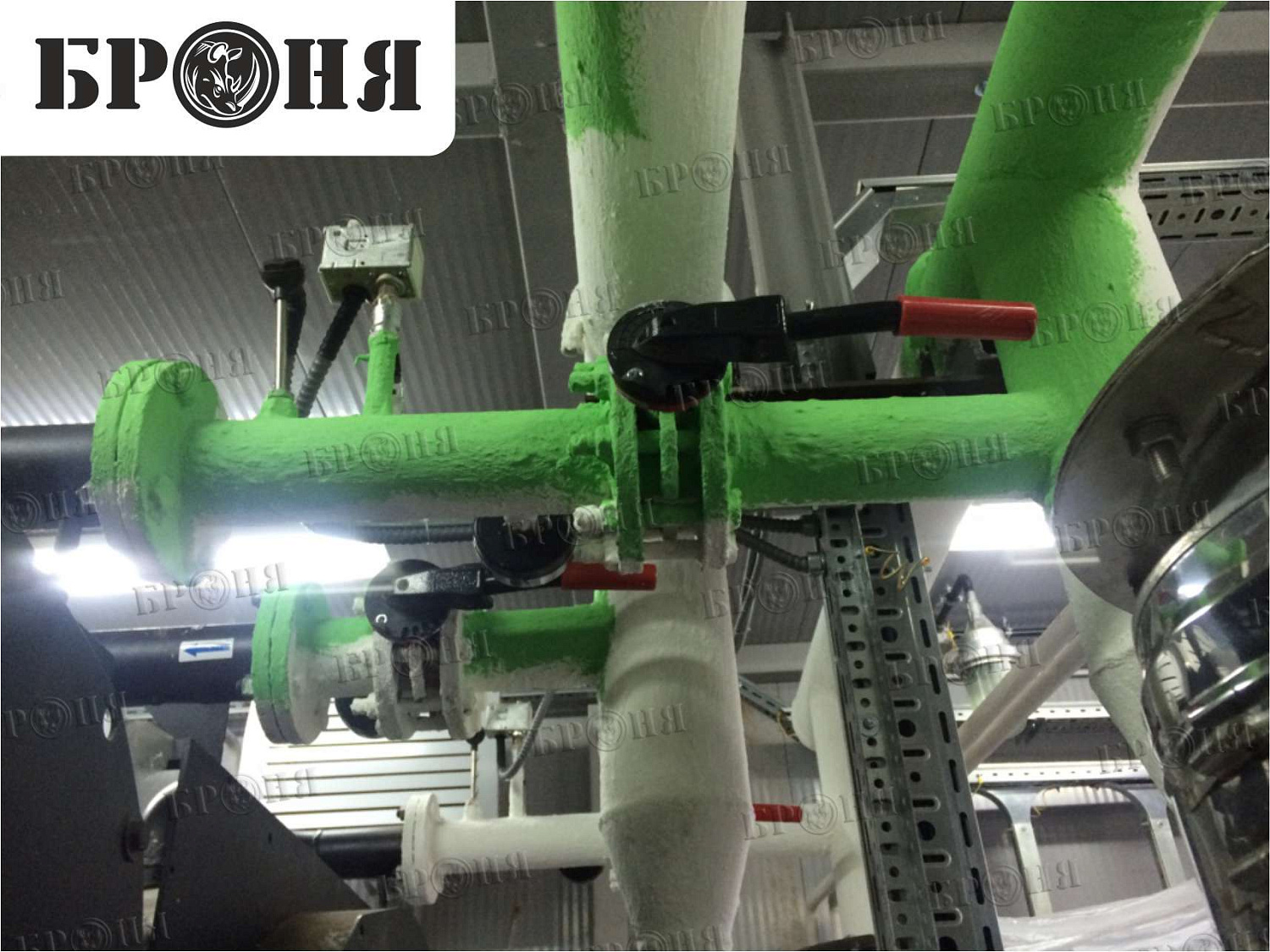 Moscow, pipeline of the autonomous boiler plant at the production base of JSC "MOSGAZ"