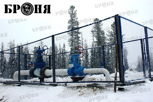Thermal insulation Bronya with the isolation of the nodes of the oil pipeline of JSC Gazpromneft-NNG, Noyabrsk (photo)