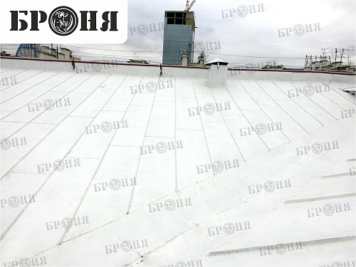 Polymeric Waterproofing Bronya AquaBlock on the roof of the House of Trade Unions, Volgograd (photo)
