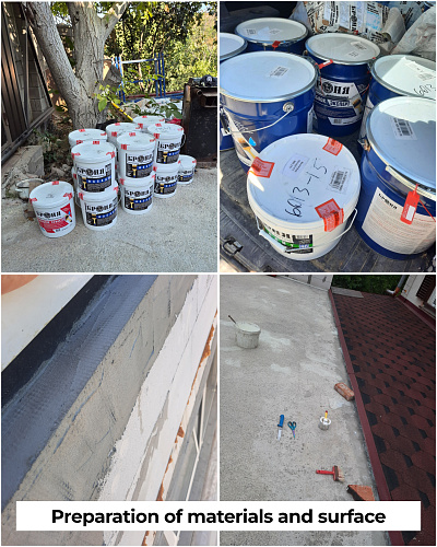 Integrated approach for solving problems with Bronya materials: facade insulation and roof waterproofing in Crimea, Sevastopol (photo)