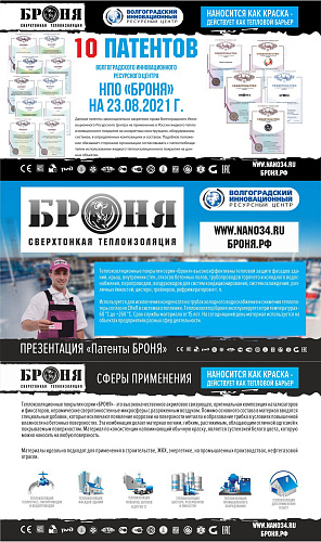 Важно! 10 Патентов на 23.08.2021. Презентация «Патенты Броня»