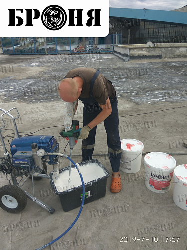 Гидроизоляция Броня АкваБлок на Велотреке СЦП "Крылатское" г. Москва (фото)