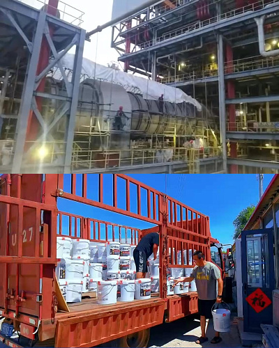 Теплоизоляция вращающихся реакторов с «Броня Классик» и «Броня Классик НГ» в Китае (фото, видео)