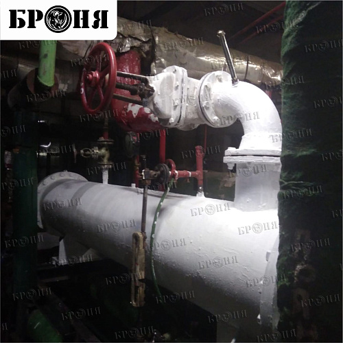Теплоизоляция Броня на пароподогревателе МУП "Городские сети" г. Кострома (фото)