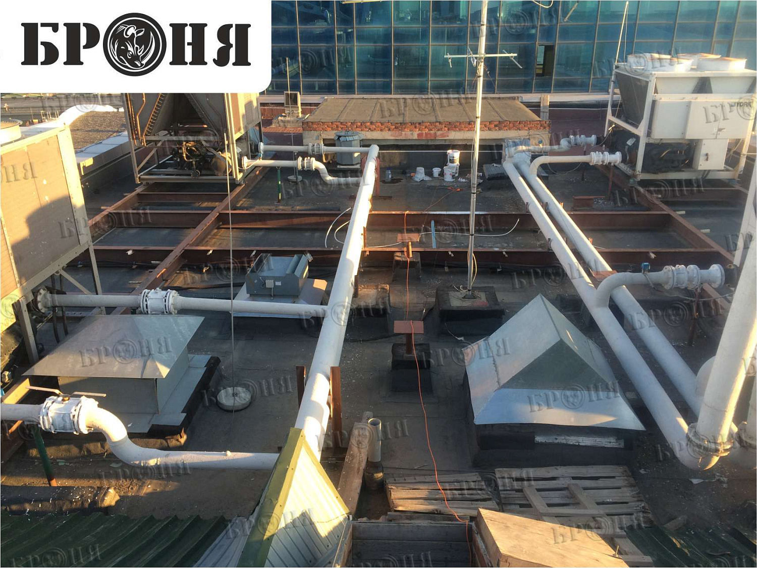 Bronya Thermal Insulation on a Pipeline