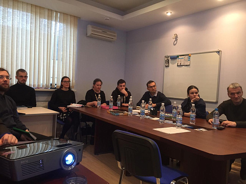 Броня на заключительном  семинаре на тему материалов и технологического подхода по реставрации для архитекторов, в рамках трехдневного обучения.   