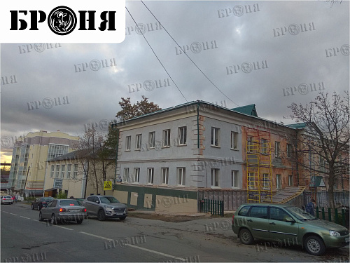 Теплоизоляция Броня на фасаде Детской школы искусств в рамках капитального ремонта в г. Липецк (фото и видео)