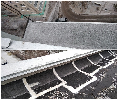 Rubber waterproofing ARMOR AQUABLOK Expert in Overhaul of the roof of an apartment building, Ulyanovsk (Photo and video)