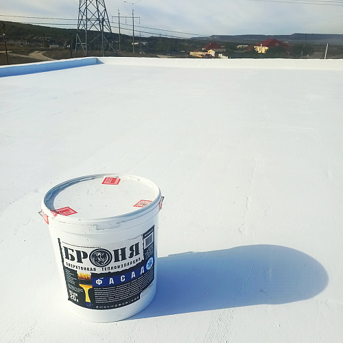 Применение Теплоизоляции Броня Фасад НГ в качестве первого этапа комплексной защиты эксплуатируемой кровли загородного коттеджа материалами Броня, республика Крым (фото и видео)