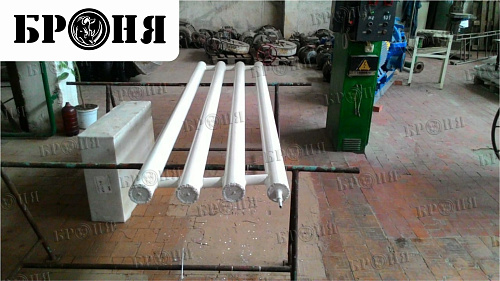 Thermal insulation Bronya on the heat pipe of the municipal unitary enterprise (MUP) of the communal economy of Stavropol (photo)