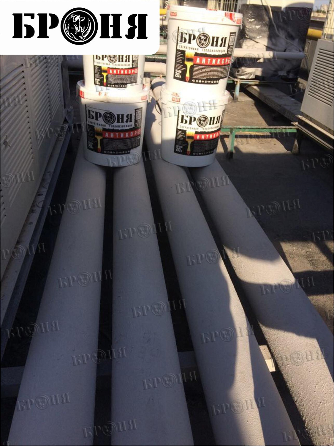 Astrakhan, chiller pipeline of the air conditioning system at the "Alimpic" shopping center