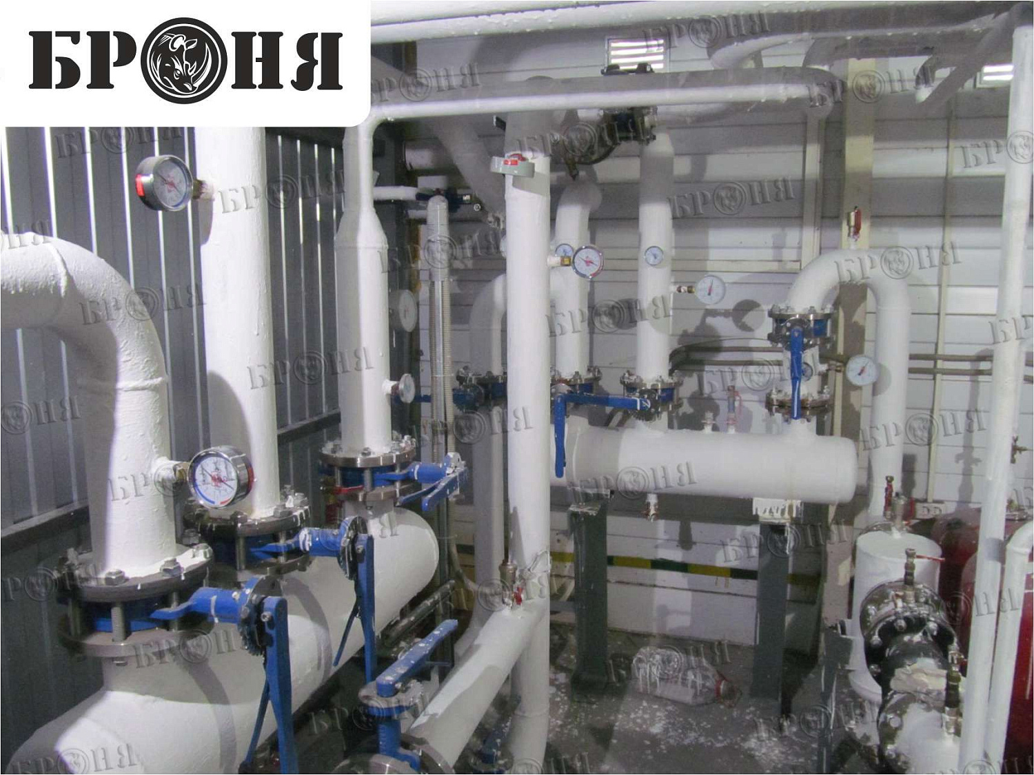 Volgograd, pipelines at the "Forte Prom" company production facility