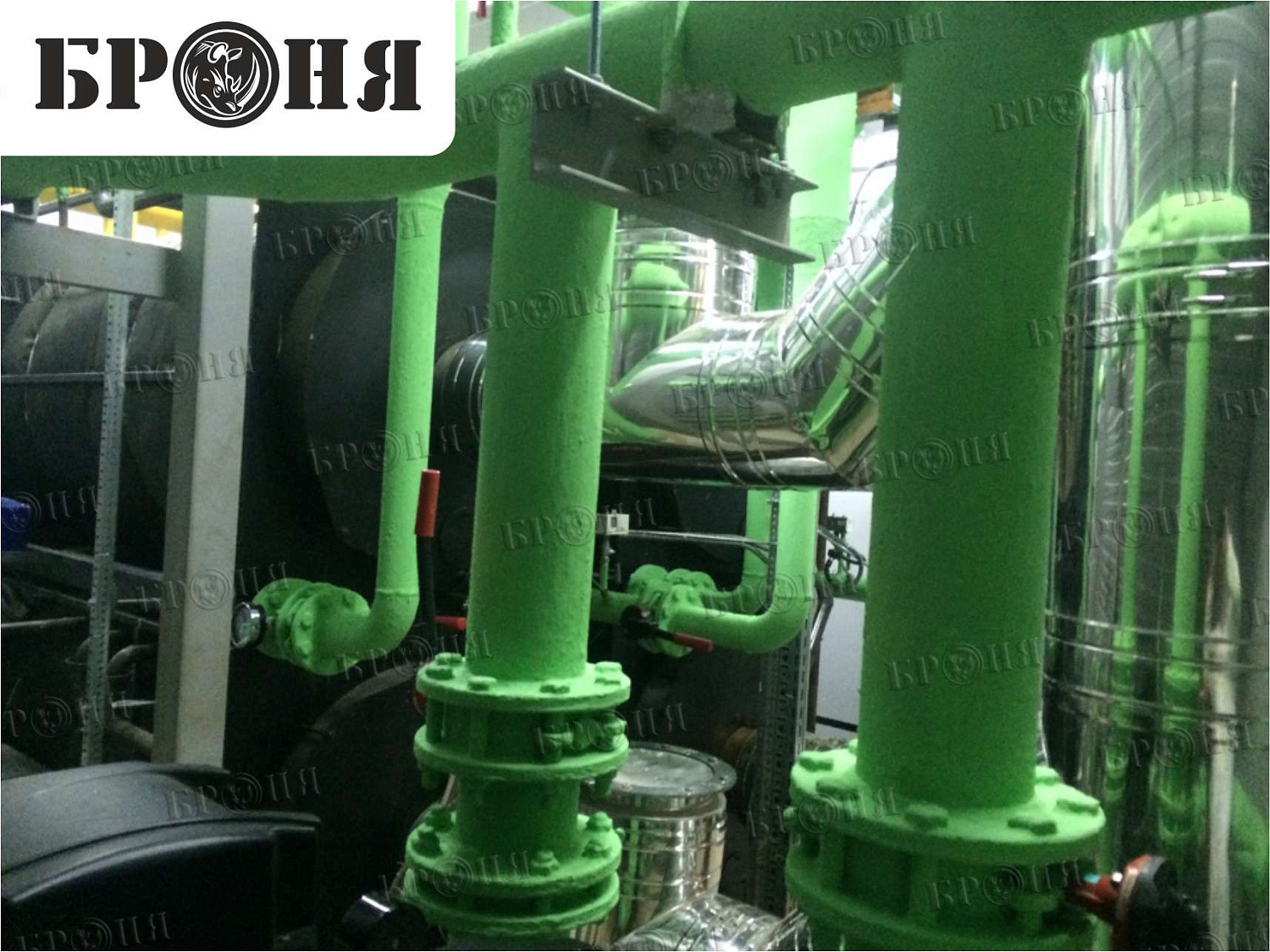 Moscow, pipeline of the autonomous boiler plant at the production base of JSC "MOSGAZ"