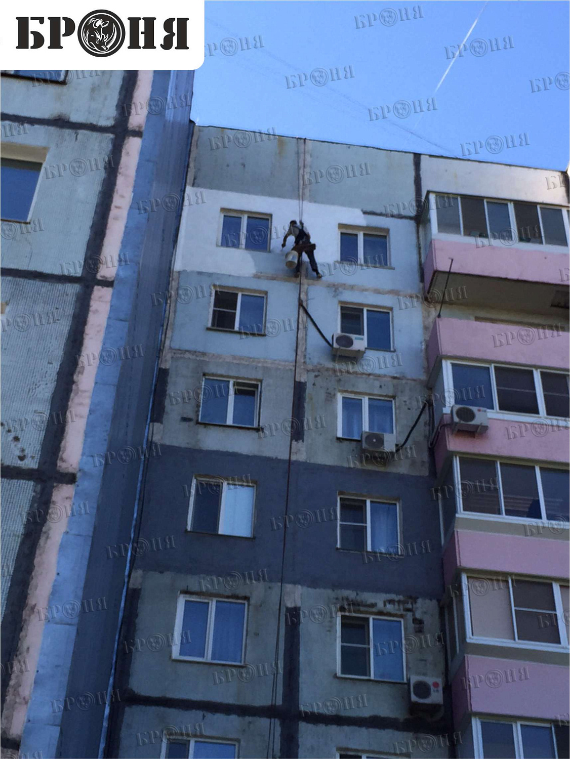 Утеплении квартиры на девятом этаже панельного дома в г. Хабаровск