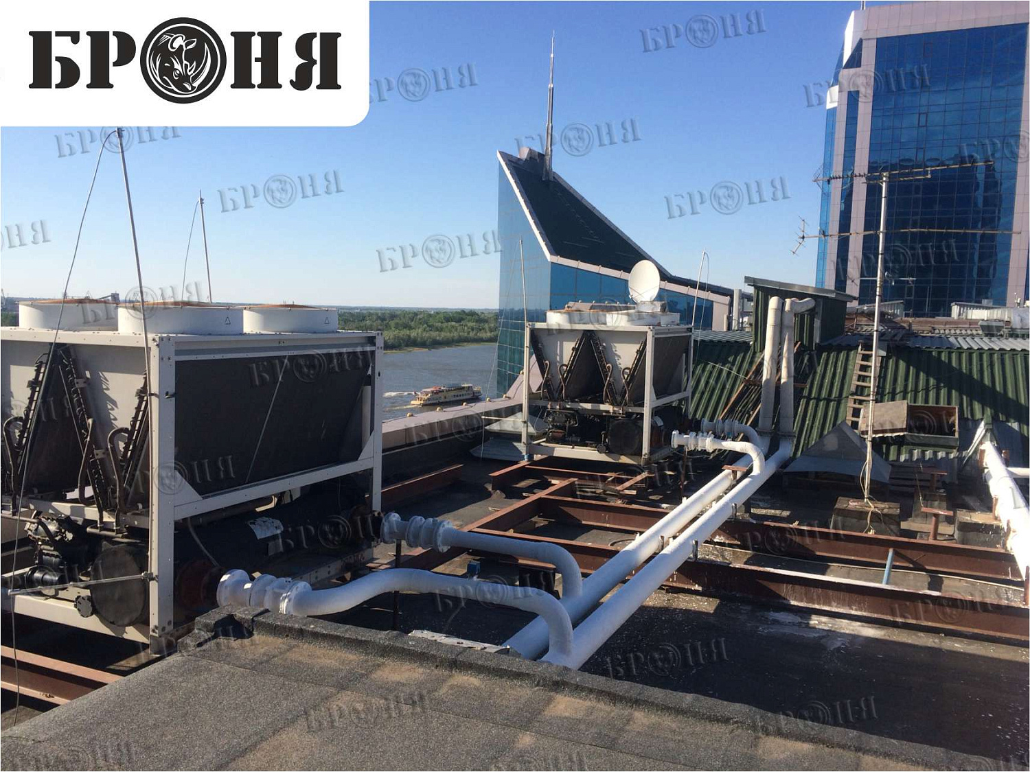 Bronya Thermal Insulation on a Pipeline