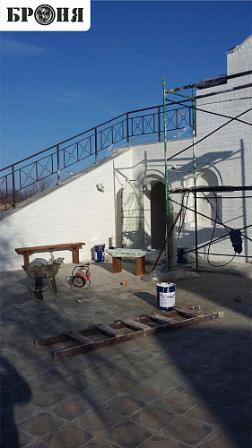 Броня Норд при утеплении Купели, при часовне живоносного источника Свято-Вознесенского Монастыря, г. Дубовка, Волгоградской области. (Фото и Видео)