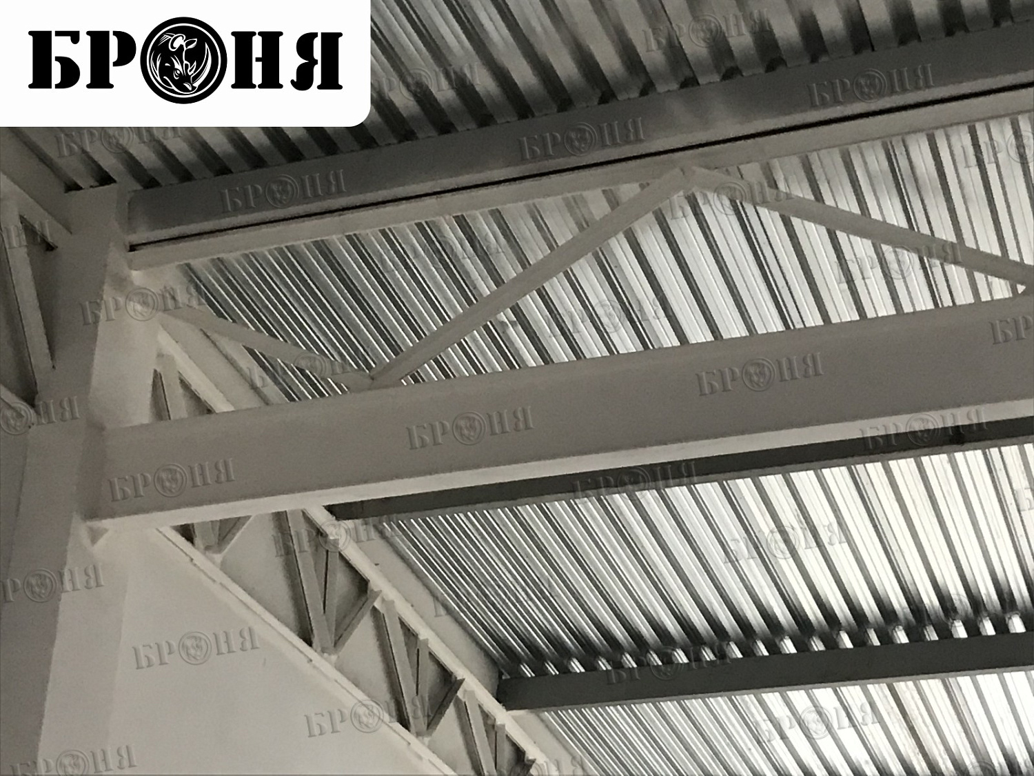 Bronya Fire Protection on Load-Bearing Metal Structures in a Car Dealership Under Construction in Togliatti (Video and Photos)