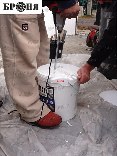 Thermal insulation Broya on the facade and inside the walls of a private house in Hungary (photo)