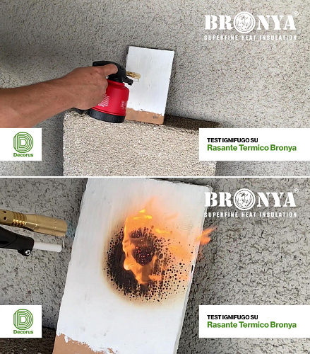 New Test from "Bronya Italia": Fire Resistance of "Bronya Facade NF" Coating (Video: Italian audio + Russian subtitles)