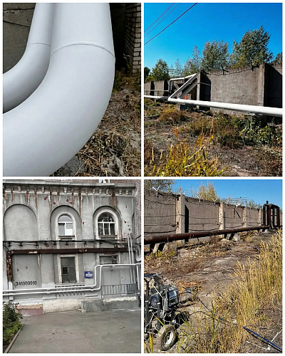 Insulation of an extended steam pipeline, heat loss measurement, and confirmation of thermal conductivity of "0.001" at the "Red October" plant, Volgograd (photo, video, thermal conductivity act)