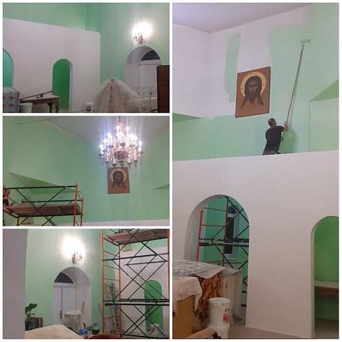 Броня Акваблок на стенах Храма в честь Пророка Захария и Праведной Елисаветы, село Захаровка, Ольховского района, Волгоградской области (фото и видео).
