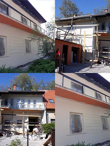 Броня Фасад при теплоизоляции особняка, Хорватия, Карловац (фото)