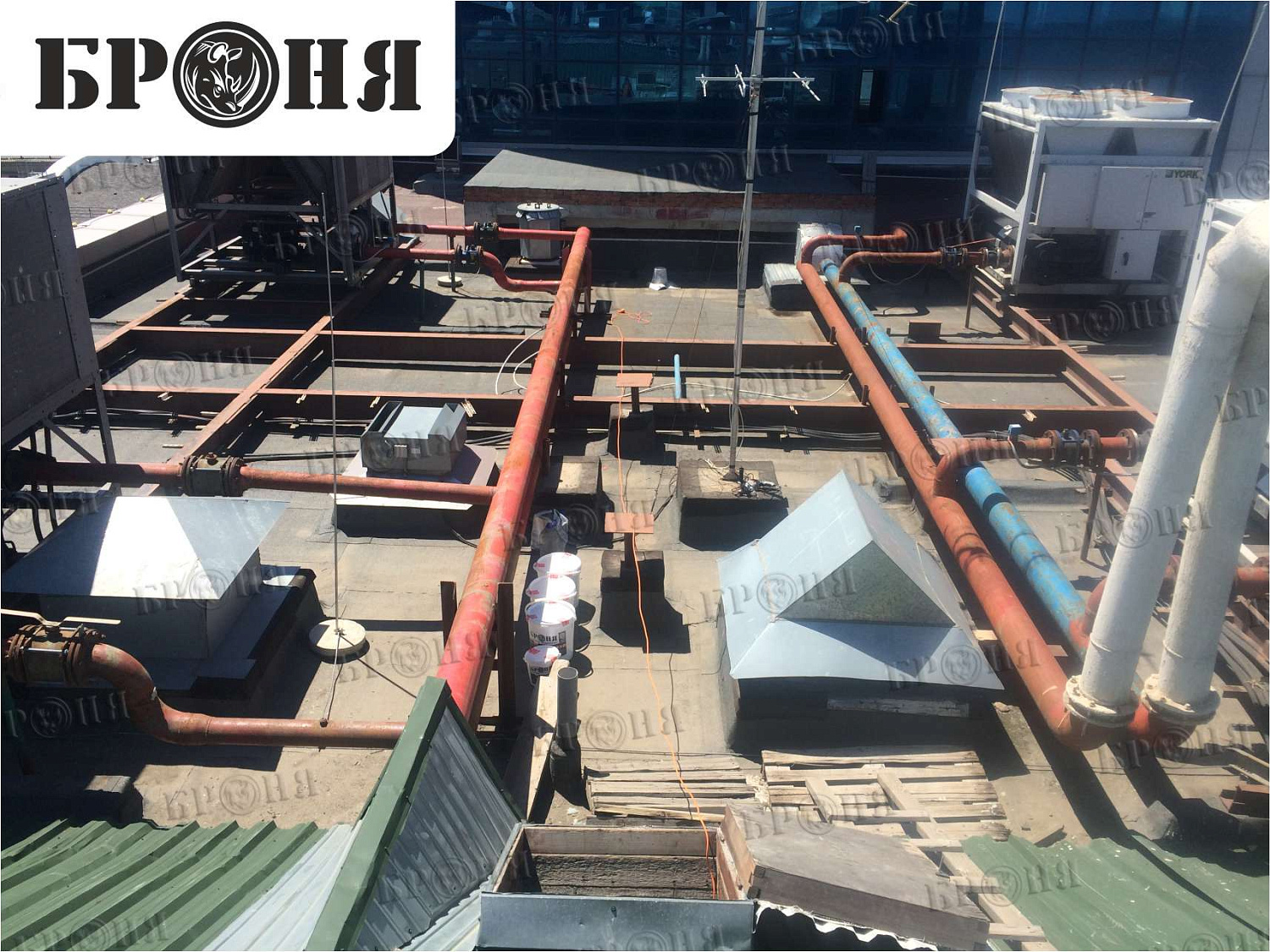 Bronya Thermal Insulation on a Pipeline