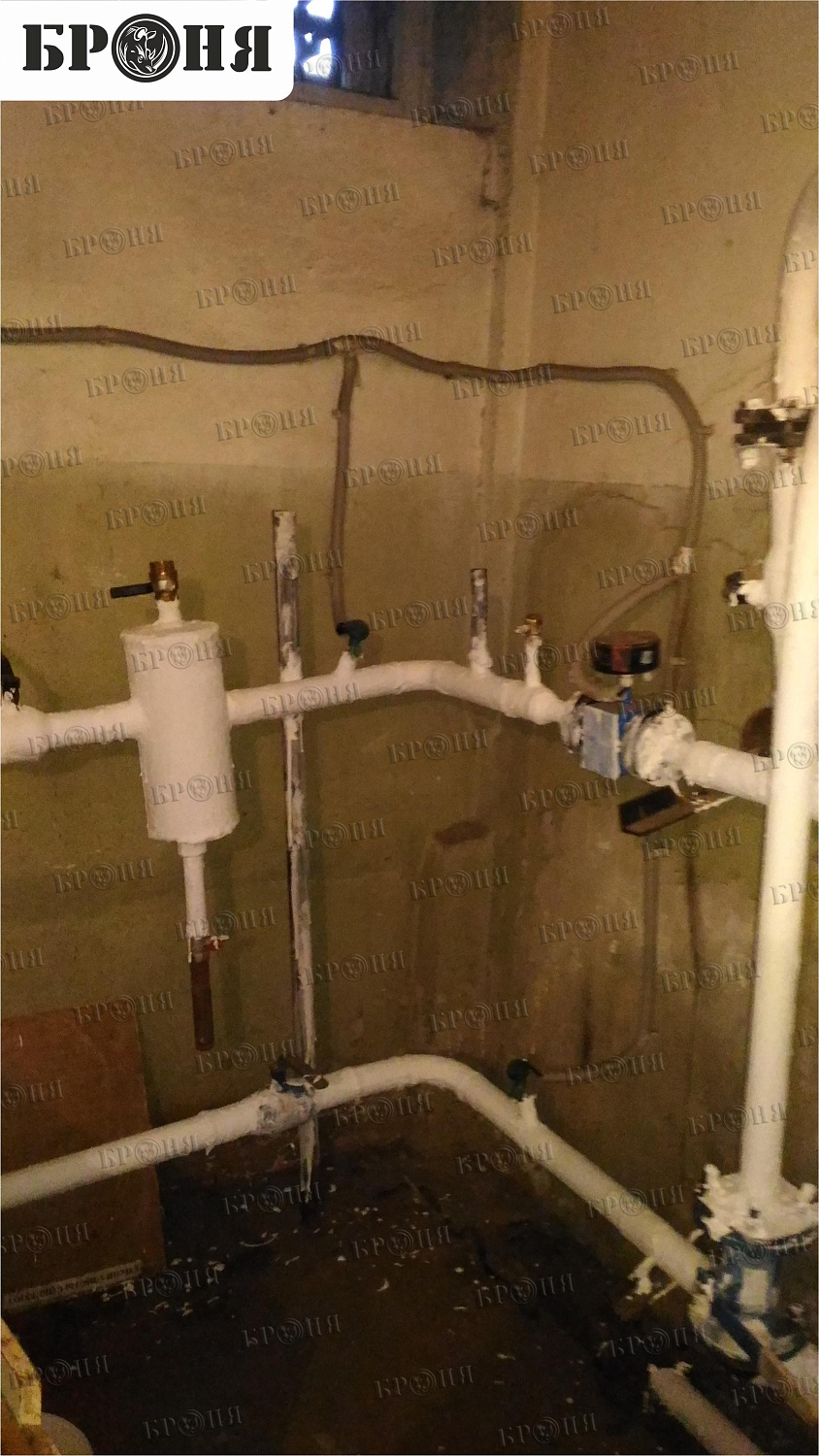 Cherepovets, hot water pipeline in a kindergarten