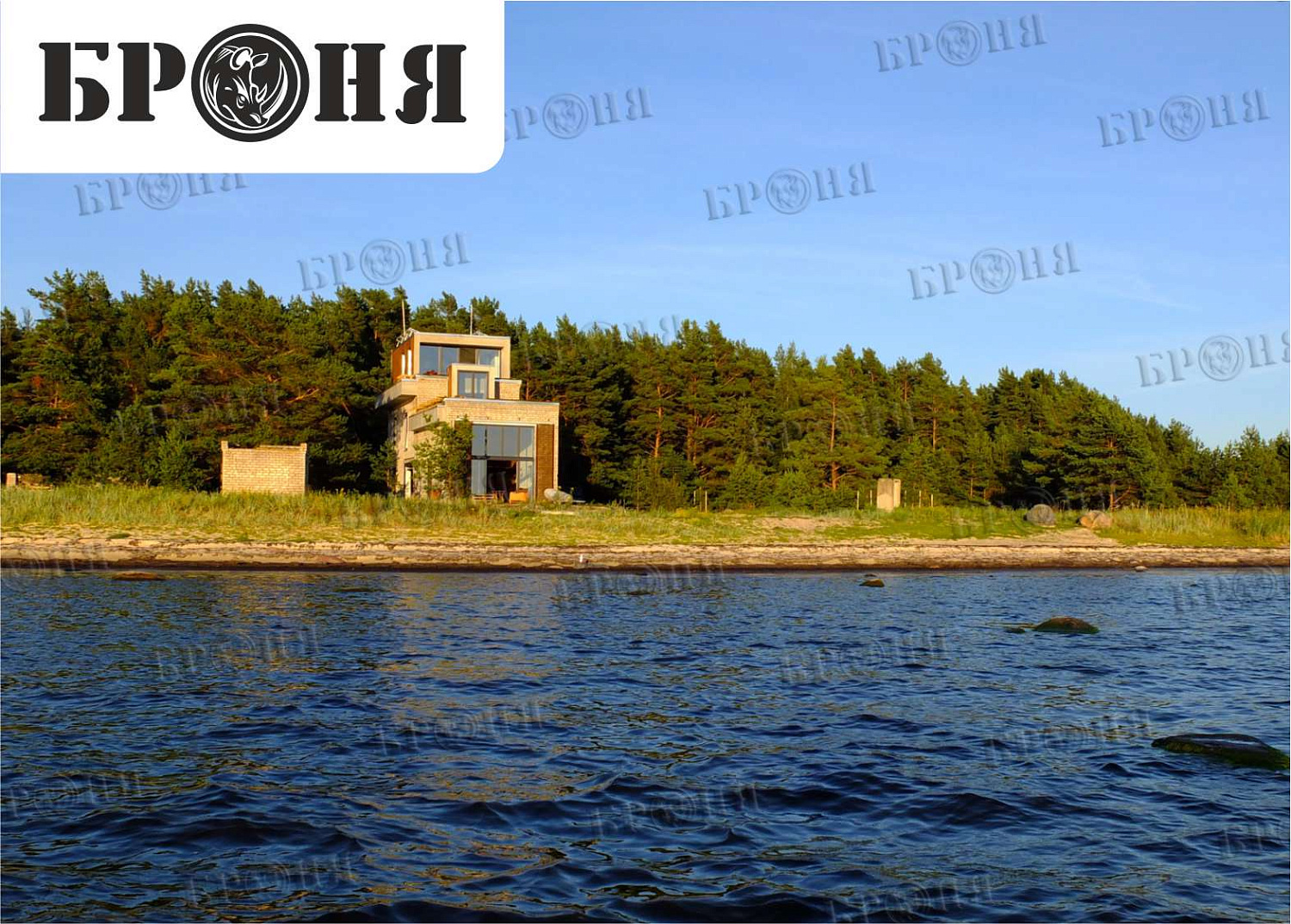 Эстония, здание у Балтийского моря