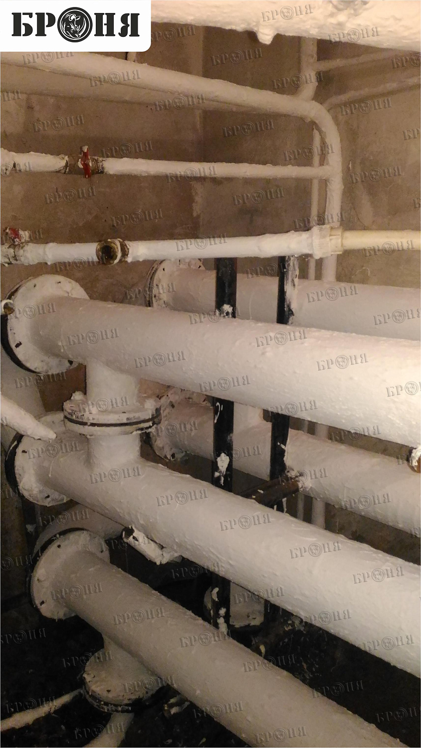 Cherepovets, hot water pipeline in a kindergarten