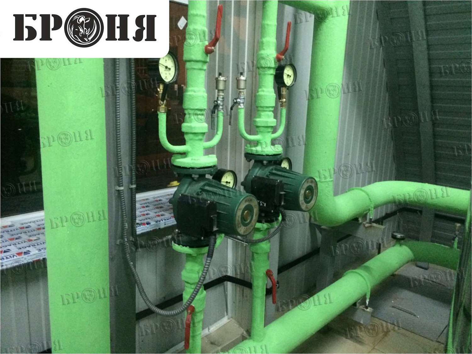 Moscow, pipeline of the autonomous boiler plant at the production base of JSC "MOSGAZ"