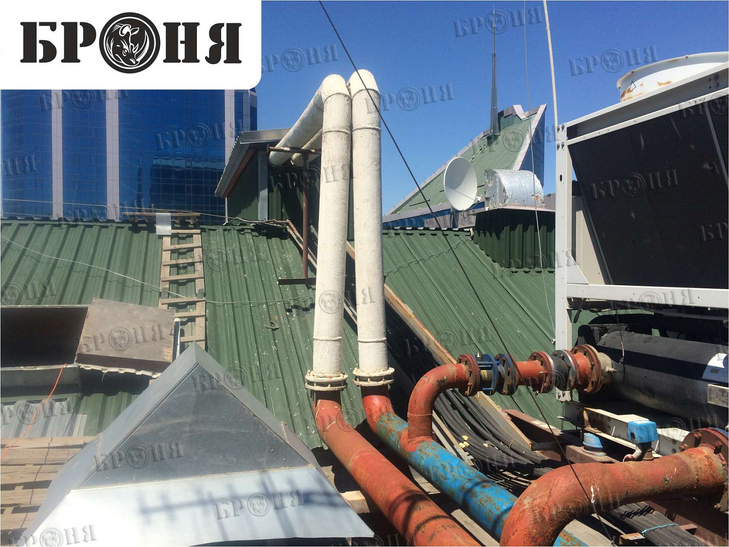 Bronya Thermal Insulation on a Pipeline