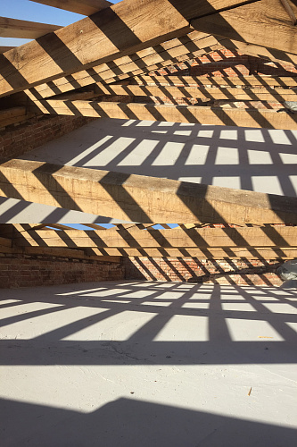 Bronya Light for insulating the roof of the refectory of the church of Dmitry Solunsky. from. Loznoe, Dubovsky district, Volgograd region (photo)