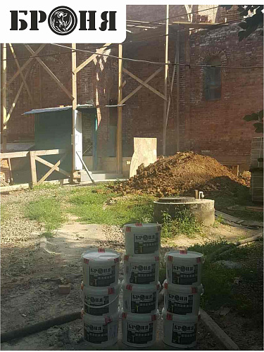 Thermal insulation Bronya during the construction of the Temple in honor of the Mother of God icon of her, "The Deliverer" (Rostov-on-Don)