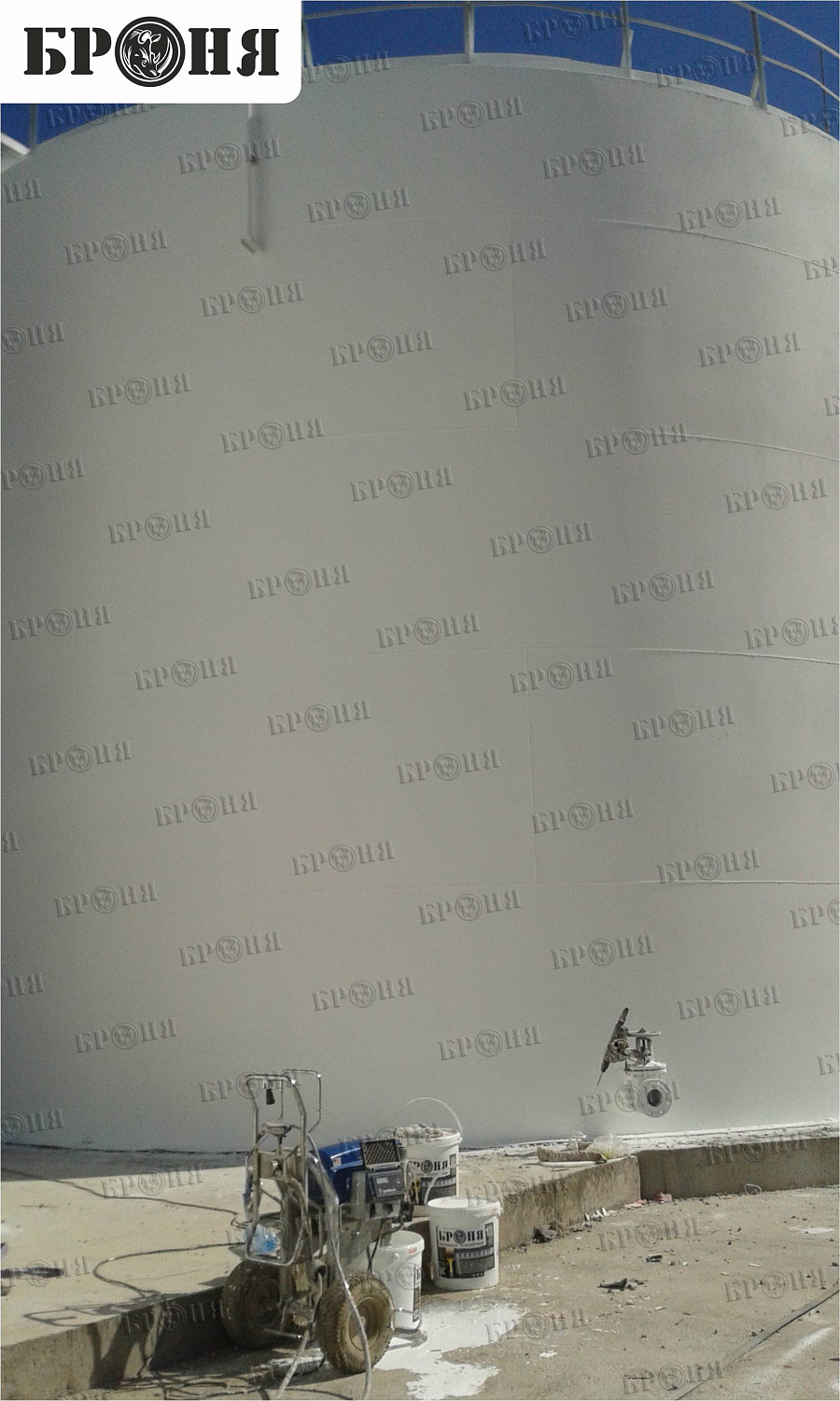 Bronya Thermal Insulation Insulation of Firefighting Tanks at the Almerek Oil Depot (Almaty)