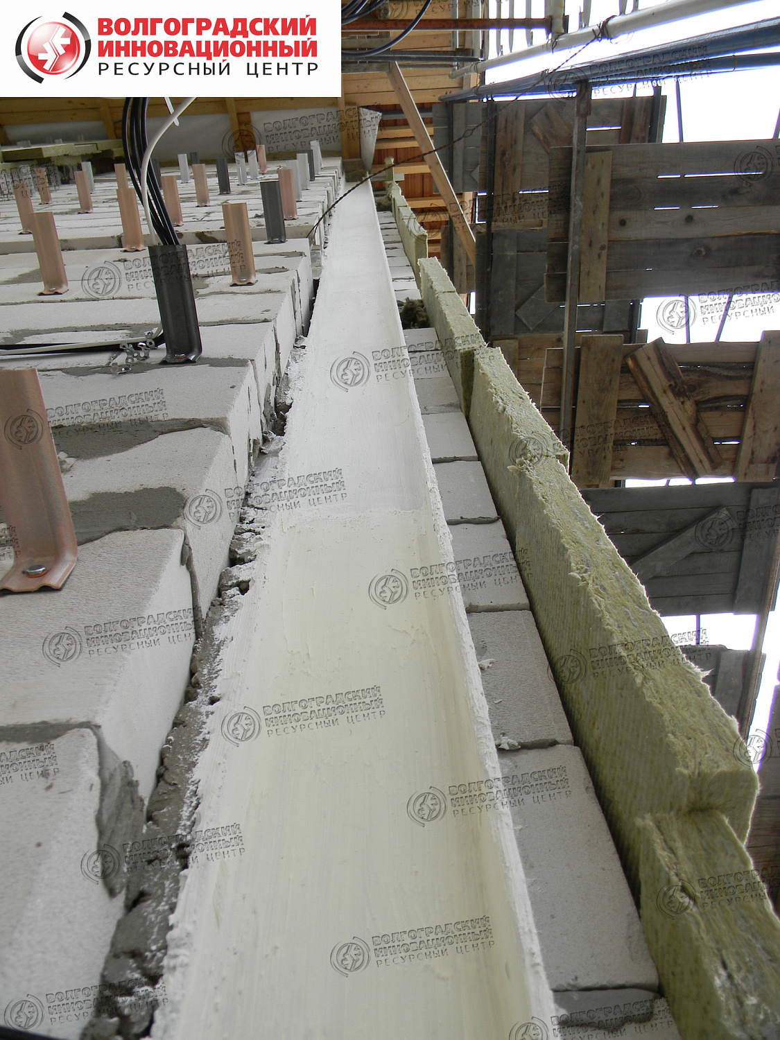 Ярославская обл. пос. Парково покрытие каркаса здания